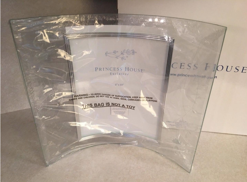 Princess House Heritage Curved Crystal Frame 8x10 # 6276A | eBay