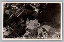 Arcadia Wisconsin WI St Johns Lutheran Church Real Photo Postcard RPPC 1910-30