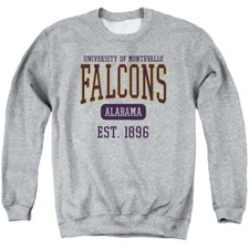 Montevallo Adult Crewneck Sweatshirt Est. Date, Athletic Heather, S-3XL