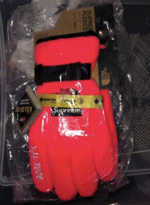 Supreme The North Face RTG Fleece Glove Bright Red SS20 Size: L | eBay