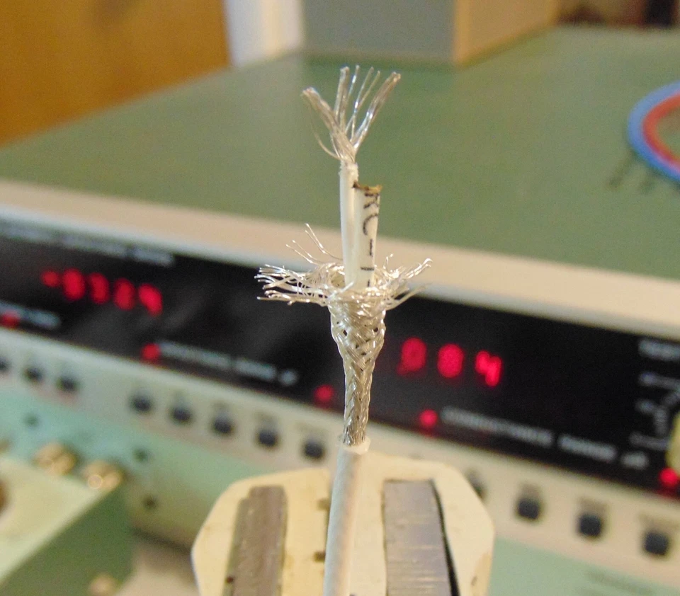 22 AWG RCA Audio Interconnect Cables 1 Meter 1986 vintage Silver Plated PTFE - Image 4 of 4