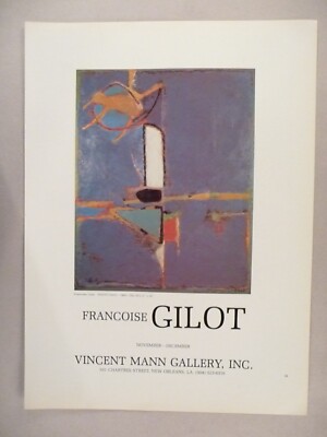 Francoise Gilot MAGAZINE AD - 1975