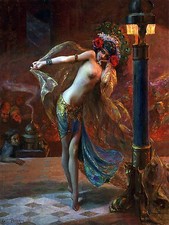 dancing girl G. Bussiere Tile Mural Bathroom Wall Backsplash Art Marble Ceramic