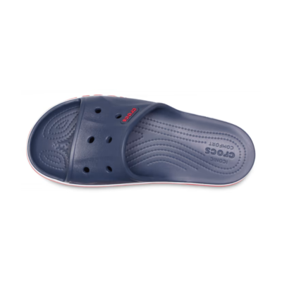 NEW CROCS BAYABAND SLIDE 205392 205392-4CC NAVY / PEPPER UNISEX