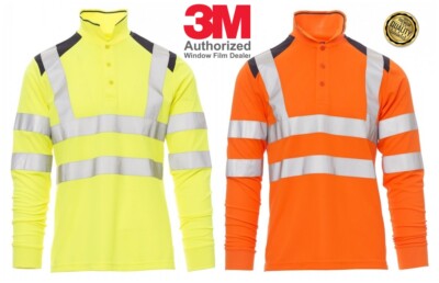 Übergrößen Herren Poloshirt Shirt T-Shirt Warnschutz 3M Reflexstreifen S 7XL