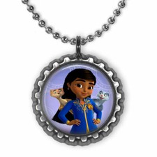 Disney Junior MIRA Royal Detective 3D Bottle Cap Necklace 2 Gift for Kids