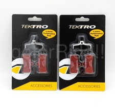 2 Tektro Q10RS Bike Disc Brake Resin Pads, for 4 Piston Caliper Orion,Dorado