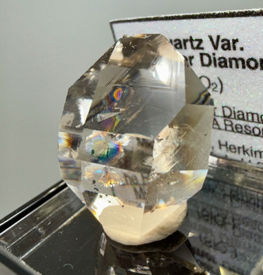 7.46 g A+ Grade Light Smoky Herkimer Diamond Gem, Nearly Flawless!