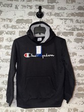 NWT Champion Kids' Signature Fleece Hoodie - Black - Size MEDIUM