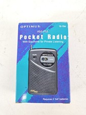 Optimus AM FM Personal Stereo Radio Model 12-794 New Open Box Vintage