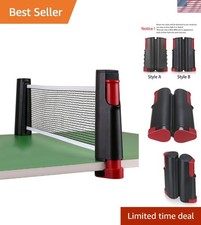 Ultimate Retractable Table Tennis Net for Fun Anywhere - 6 Feet & Compact Design