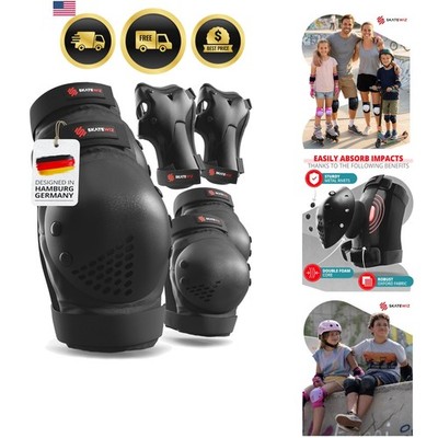 Skateboard Pads Protective Gear Set for Kids and Adults - Smash - Roller Skat...