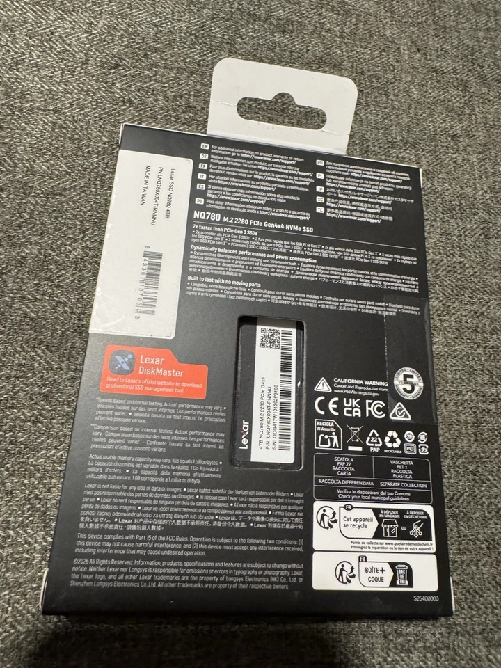 Lexar NQ780 4TB Internal SSD PCIe Gen4x4 NVMe M.2 2280 LNQ780X004T-RNNNU - Image 2 of 4