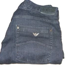 Armani Jeans J08 Regular Fit Straight Stretch Denim W36 L34 Dark Blue Mens j082p