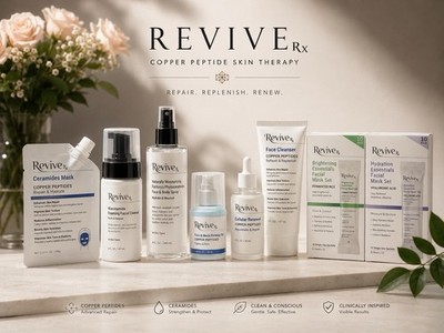 ReviveRx Copper Peptide Skin Therapy Set Cleanser Masks Niacinamide HA F/F