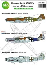 ASKD32095 1:32 ASK/Art Scale Decals - Bf109K-4 'Swan Song of the