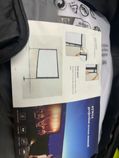 120" Portable Outdoor Projector Screen w/ Stand - 4K HD Lightweight Movie Screen