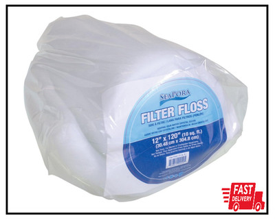 Seapora 4040 Filter Floss Aquarium Filter Pad, 10 sq. ft./12'' x 120''