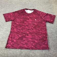 Spyder Rash Guard Shirt Mens XL Pink Camo UPF 30 Swim Quick Dry Surf Top