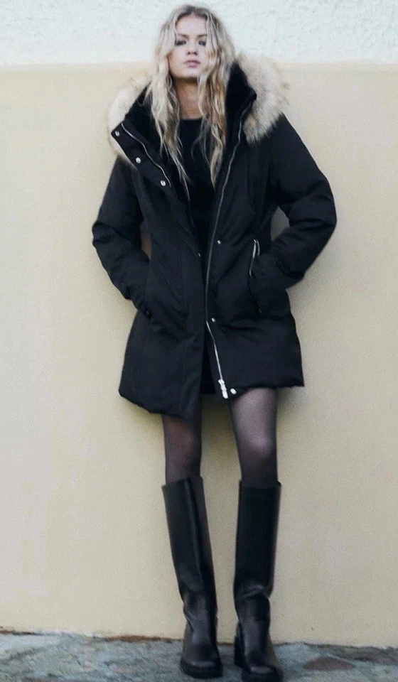 PARKA PROTECCIÓN AGUA Y VIENTO ZARA NUEVA CON ETIQUETAS TALLA XS 1255/777 Foto 4 de 4