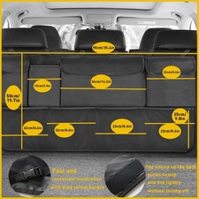 Car Organizer Accessories Seat Back Trunk Bag 8 Storage Pockets 600d Mesh Oxford