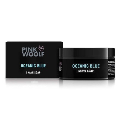 Pink Woolf Oceanic Blau Rasieren Seife Für Alle Hauttypen 50gm