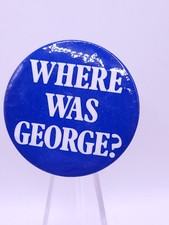 Anti - George H W Bush Dukakis Button Political Button Campaign Vintage