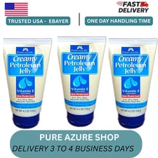 CREAMY Petroleum Jelly w/ Vit E, 4.5oz Personal Care ( 3 pack )