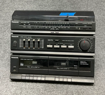 Panasonic Sg-hm09a Stereo Equalizer Cassette Radio Turntable