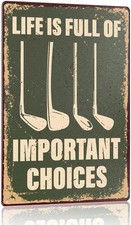 Rustic Golf Tin Metal Signs Home D cor Bar Room Pub Man Cave Inspirational Decor