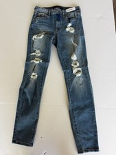 Aeropostale High Rise Distressed Skinny Jeans size 6 Reg