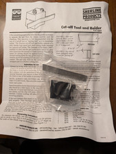 Sherline SKU #3002 Cutoff Tool and Holder New In Box Tool Sealed In Plastic