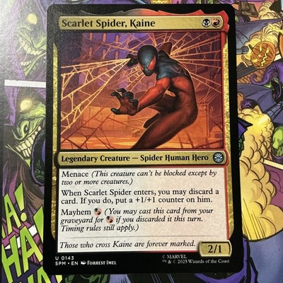 Scarlet Spider, Kaine (Regular) - 143 - Marvel's Spider-Man-M/NM- MTG