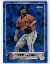 2022 Topps Chrome Sapphire- Jorge Lopez Blue Ice #552