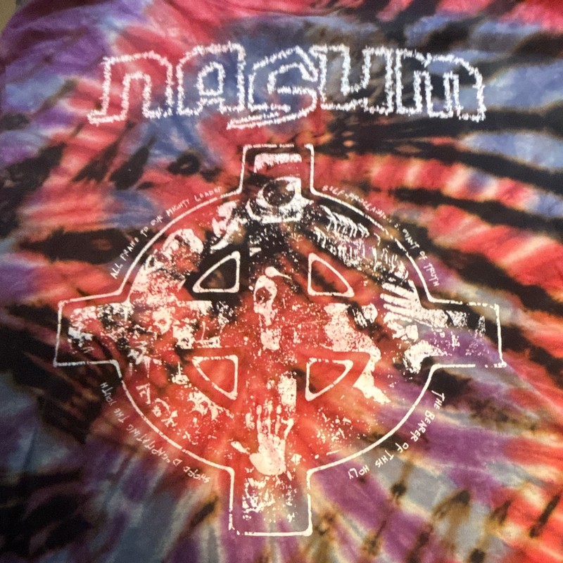 Nasum Celtic Cross Tie-Dye Graphic T-Shirt Men’s XL Crew Neck Short Sleeve