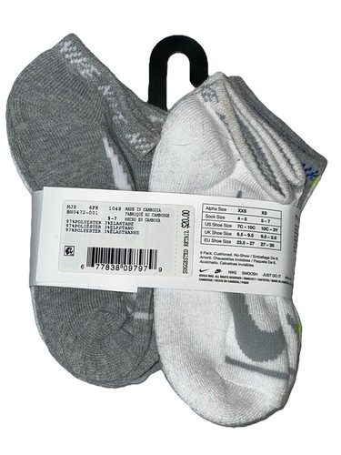 NIKE Cushioned or Lightweight Socks; No-Show, Ankle, Crew; Toddler & Youth sizes - Picture 7 of 66