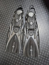 Aqua Lung Sling Shot Black/Silver Fins, Technisub, Size Regular