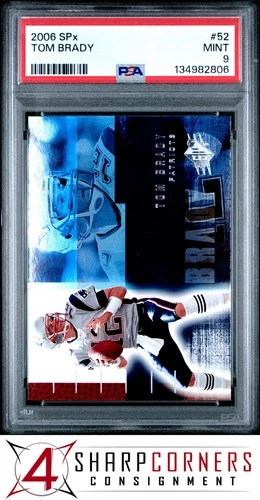 2006 SPx #52 TOM BRADY PATRIOTS PSA 9