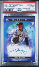 2024 Topps Inception Yuki Matsui ROOKIE AUTO 199 Emerging Stars Purple RC Padres