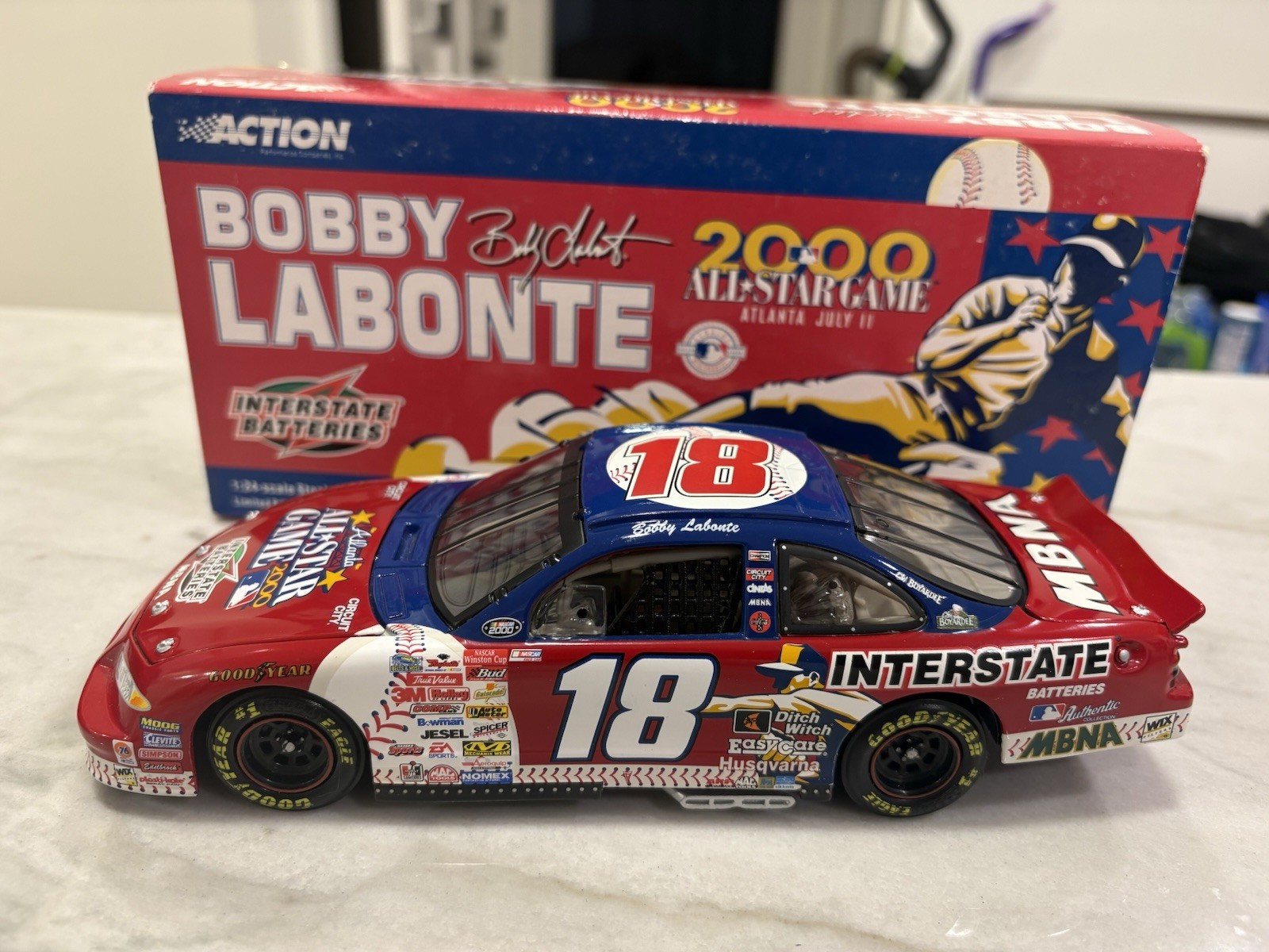 Bobby Labonte 2000 MLB All-Star Game Interstate Batteries Nascar 1/24 Diecast