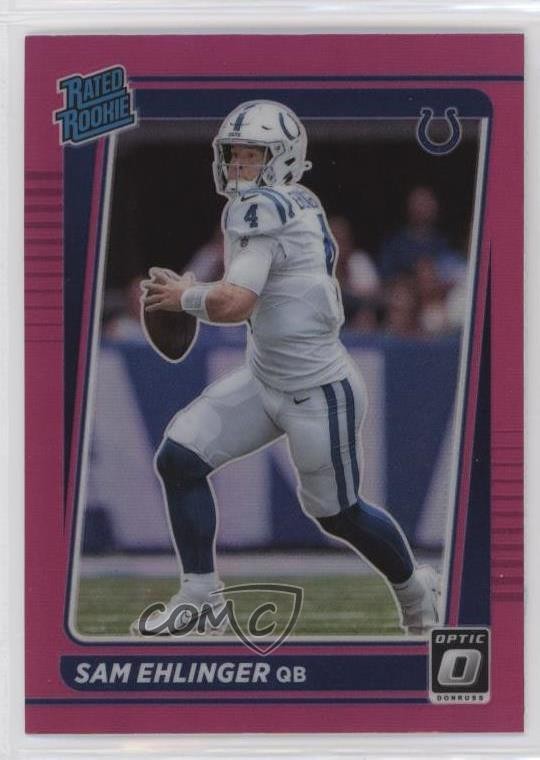 2021 Panini Donruss Optic Rated Rookie Pink Prizm Sam Ehlinger #246 0q1p