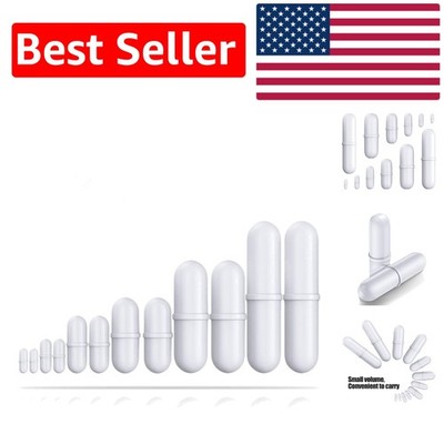 12-Piece White Teflon Magnetic Stirring Bars - Reliable Laboratory Mixers