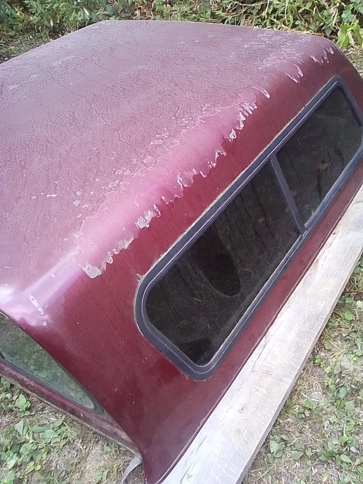 Camper techo de fibra de vidrio de Ford F150 1997 cabina extendida Foto 3 de 4