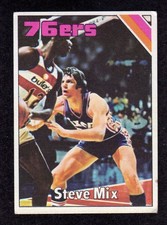 1975-76 Topps #56 Steve Mix Philadelphia 76ers Card VG+
