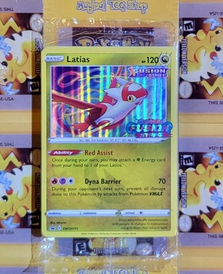 Pokemon Latias Sealed Black Star Promo SWSH171 Holo Fusion Strike