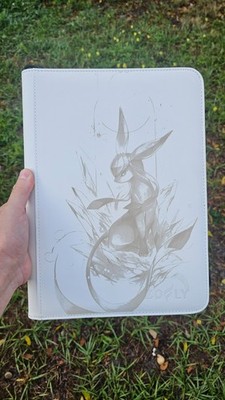 Glaceon #1 Pokémon Trading Card 9 Pocket Zip Binder - Ringless Sleeved Binder