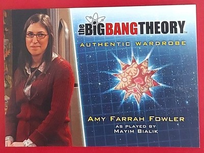 THE BIG BANG THEORY season 5 AMY FARRAH BY MAYIM BIALIK WARDROBE CUSTOME CARD M7