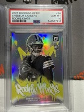2025 Panini Optic Rookie Kings Shedeur Sanders Case Hit PSA 10 GEM Browns