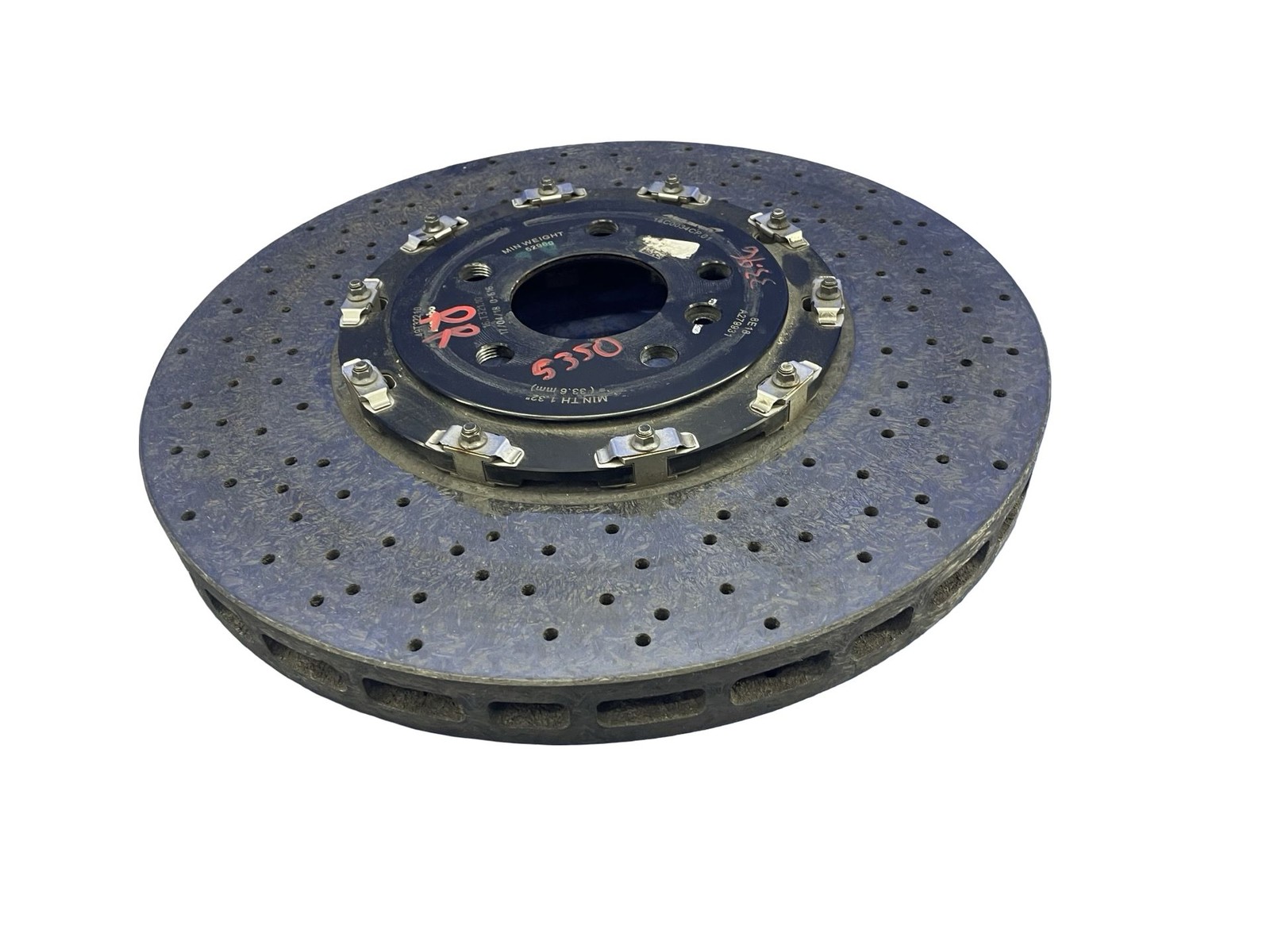 2018-2023 MCLAREN 720S RWD 4.0L REAR RIGHT BREMBO CARBON CERAMIC BRAKE ROTOR OEM