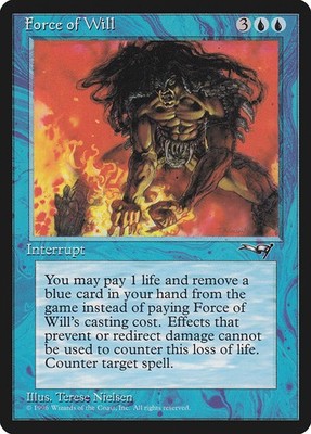 MTG Magic the Gathering Force of Will (28/199) Alliances LP